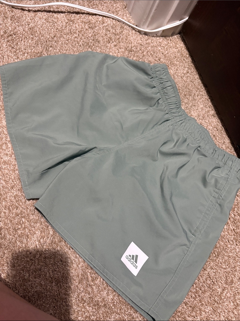 adidas Kids Sage Green Athletic Shorts